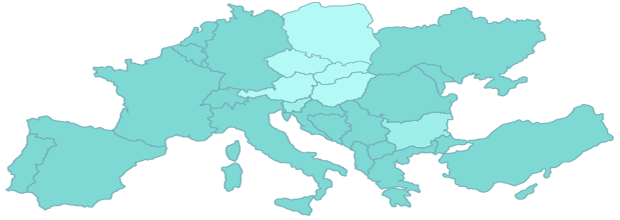 mapa Európy